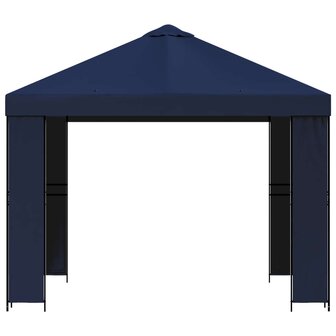 Prieel 3 x 3 m Blauw Polyester en staal 190 3