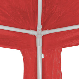Partytent Rood 300 x 300 x 255 cm PE en staal 5