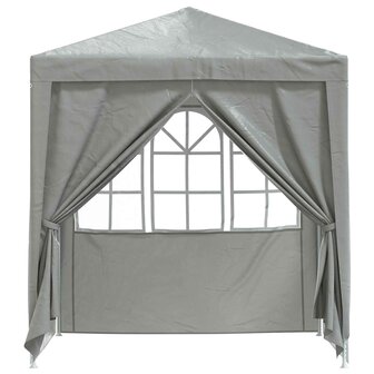 Partytent Lichtgrijs 200 x 200 x 240 cm PE en staal 4