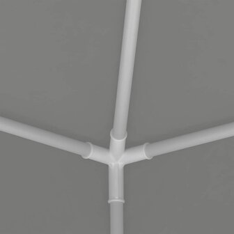Partytent Lichtgrijs 200 x 200 x 240 cm PE en staal 9