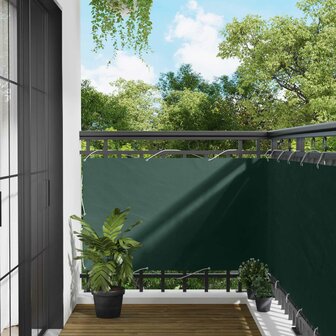 Balkonscherm 90 x 200 cm PU gecoat oxford alu 1
