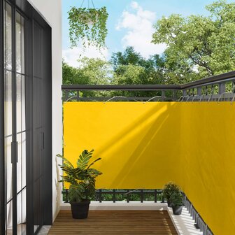 Balkonscherm Geel 110 x 200 cm Oxford Stof 1