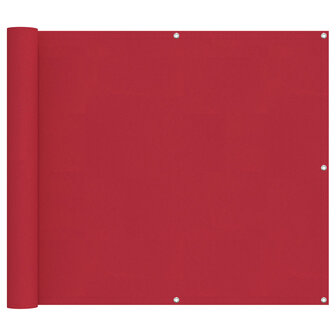 Balkonscherm Rood 100 x 200 cm Oxford Stof 2