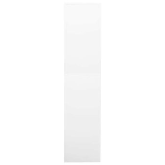 Kantoorkast 90x40x180 cm staal wit 3