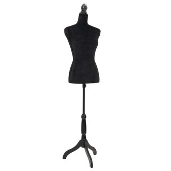 Paspop torso vrouw zwart 1
