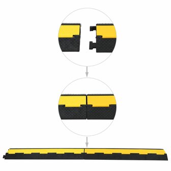 Kabelbeschermer drempel 2 tunnels 101,5 cm rubber 3
