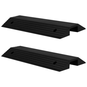 Drempelbruggen 2 st 80x40x8 cm rubber 1