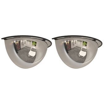 Verkeersspiegel halve bol 2 st &Oslash; 30 cm acryl 2