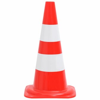 Verkeerskegel 20 st reflecterend 50 cm rood en wit 3