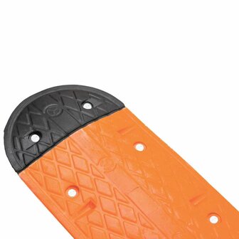 Verkeersdrempel 129x32,5x4 rubber geel en zwart 6