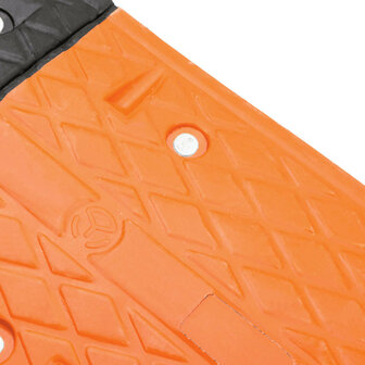 Verkeersdrempel 129x32,5x4 rubber geel en zwart 7