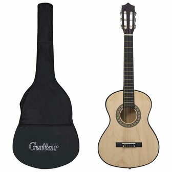 Gitaar klassiek beginner kinderen met tas 1/2 34" 1