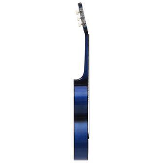 Gitaar klassiek beginner kinderen met tas 1/2 34" blauw 4