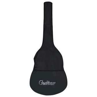 Gitaar klassiek beginner kinderen met tas 1/2 34" zwart 9