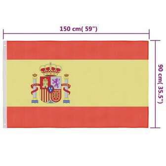 Vlag Spanje 90x150 cm 5