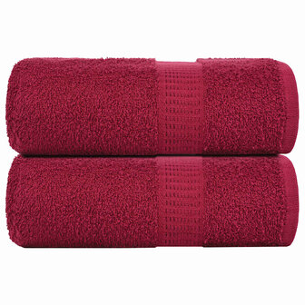 Washandjes FROGN 2 st 30x30 cm 360 g/m&sup2; bordeaux 1