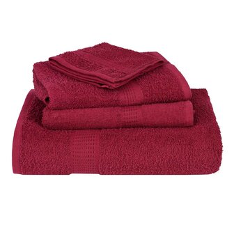 Washandjes FROGN 2 st 30x30 cm 360 g/m&sup2; bordeaux 4