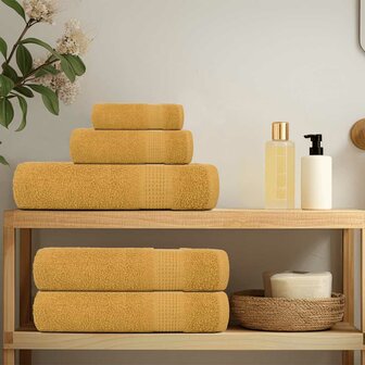 Washandjes FROGN 2 st 30x30 cm 360 g/m&sup2; goud 3