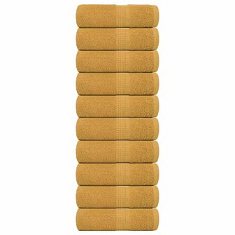 Washandjes FROGN 10 st 30x30 cm 360 g/m&sup2; goud 1