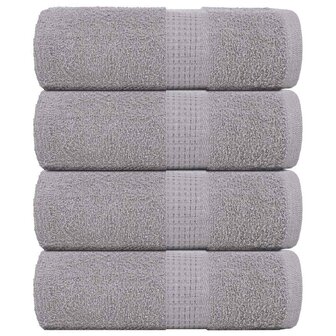 Washandjes FROGN 4 st 30x30 cm 360 g/m&sup2; grijs 1