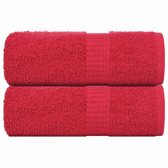 Washandjes FROGN 2 st 30x30 cm 360 g/m&sup2; rood 1
