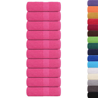 Washandjes FROGN 10 st 30x30 cm 360 g/m&sup2; roze 2