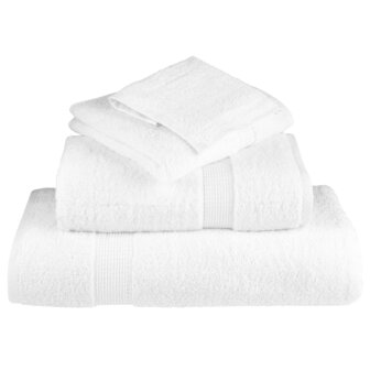 Premium washandjes SOLUND 4 stuks 30x30 cm 600 g/m&sup2; wit 4