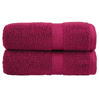 Premium washandjes SOLUND 2 stuks Bordeaux 30x30cm 600 g/m&sup2; 1