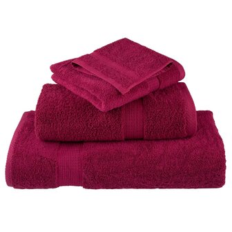 Premium washandjes SOLUND 2 stuks Bordeaux 30x30cm 600 g/m&sup2; 4