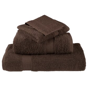 Premium washandjes SOLUND 2 stuks bruin 30x30 cm 600 g/m&sup2; 4