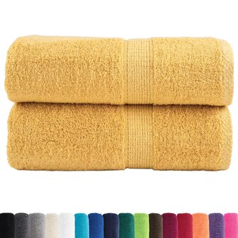 Premium washandjes SOLUND 2 stuks goud 30x30cm 600 g/m&sup2; 2