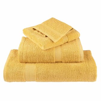 Premium washandjes SOLUND 2 stuks goud 30x30cm 600 g/m&sup2; 4