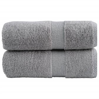 Premium washandjes SOLUND 2 stuks grijs 30x30cm 600 g/m&sup2; 1