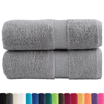 Premium washandjes SOLUND 2 stuks grijs 30x30cm 600 g/m&sup2; 2