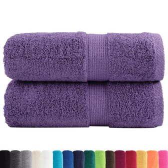 Premium washandjes SOLUND 2 st paars 30x30 cm 600 g/m2 2