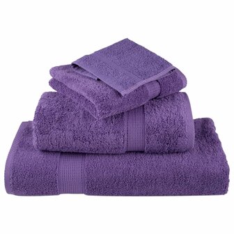 Premium washandjes SOLUND 10 stuks paars 30x30 cm 600 g/m2 4