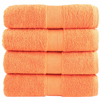 Premium washandjes SOLUND 4 stuks oranje 30x30 cm 600 g/m2 1
