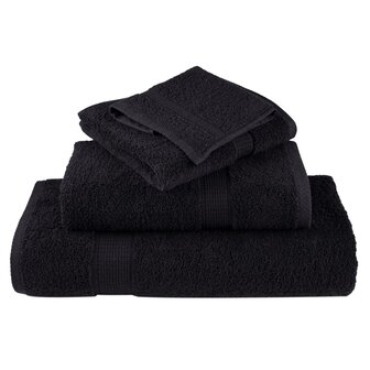 Premium washandjes SOLUND 2 st Zwart 30x30 cm 600 g/m2 4