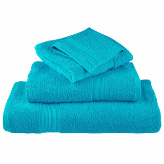 Premium washandjes SOLUND 2 st turquoise 30x30 cm 600 g/m2 4