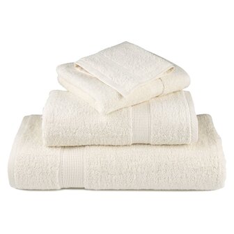 Premium washandjes SOLUND 2 stuks cr&egrave;me 30x30 cm 600 g/m2 4