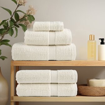 Premium washandjes SOLUND 10 stuks cr&egrave;me 30x30 cm 600 g/m2 3