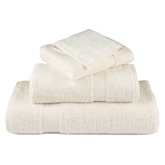 Premium washandjes SOLUND 10 stuks cr&egrave;me 30x30 cm 600 g/m2 4