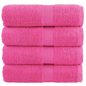 Premium washandjes SOLUND 4 stuks roze 30x30 cm 600 g/m2 1