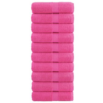 Premium washandjes SOLUND 10 stuks roze 30x30 cm 600 g/m&sup2; 1