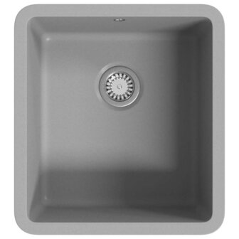 Spoelbak enkele bak graniet grijs 2