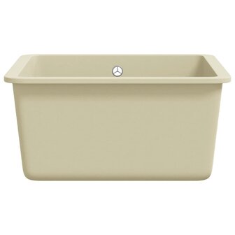 Spoelbak enkele bak graniet beige 5