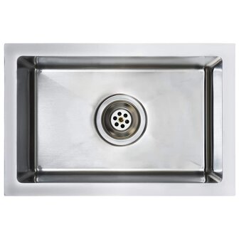 Spoelbak handgemaakt roestvrij staal 2
