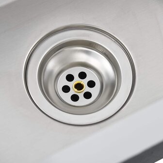 Spoelbak handgemaakt roestvrij staal 7