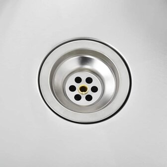 Spoelbak handgemaakt roestvrij staal 7