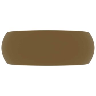 Wastafel rond 40x15 cm keramiek matcr&egrave;me 3
